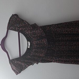 Jolt Floral Black Maxi Dress NWOT
